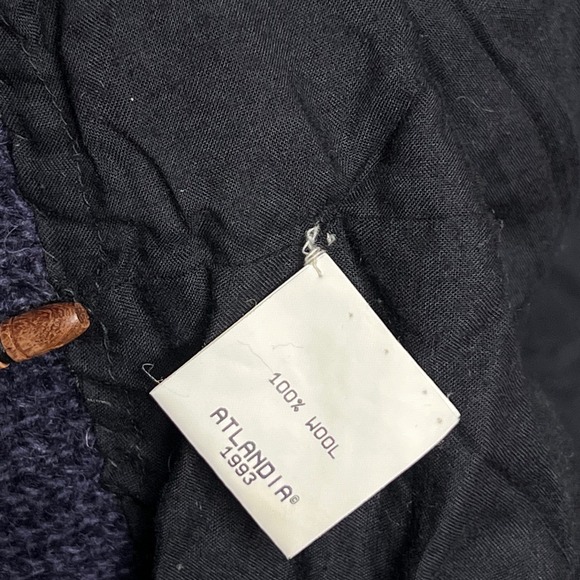 Newari 100%‎ Wool Handknit Cardigan Sweater Jacket Lined Floral Nepal Size Small - Picture 16 of 16